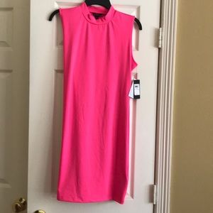 Guess neon pink Lycra mini dress